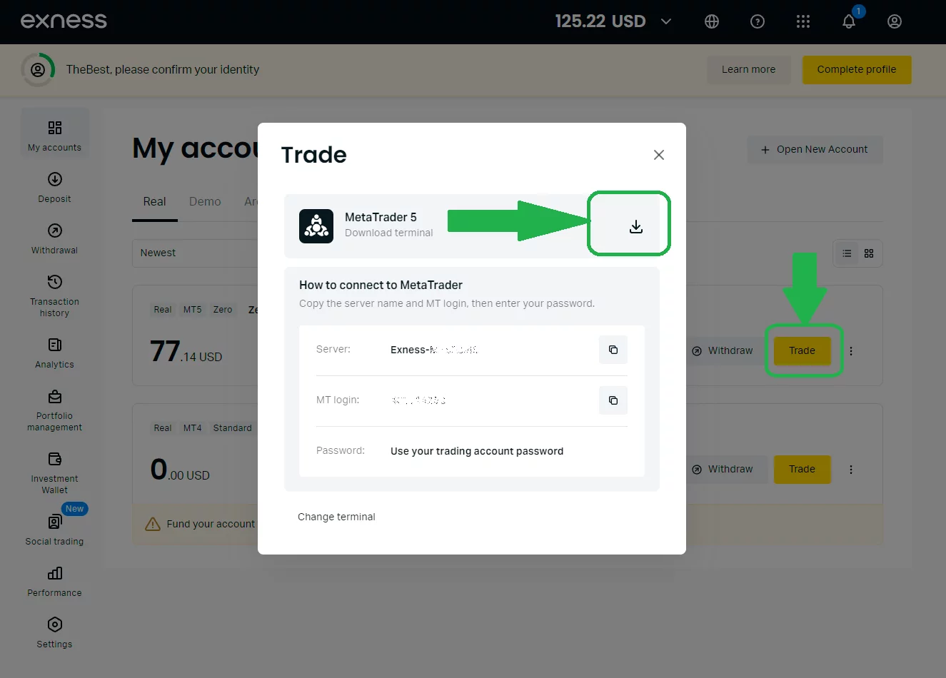 exness 下载并安装应用程式至电脑-步骤 2-1