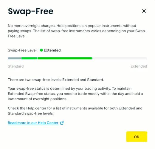 免费换匯伊斯兰帐户与 Exness